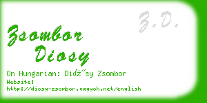 zsombor diosy business card